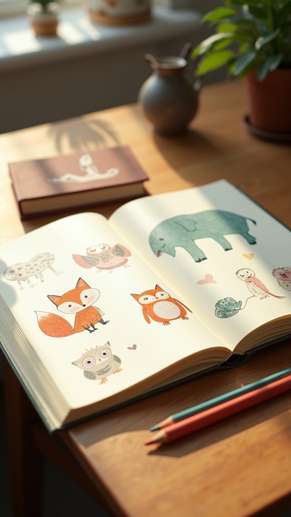 cute beginner animal doodles