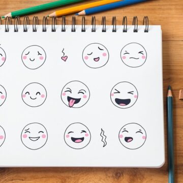 cute doodle emoji concepts