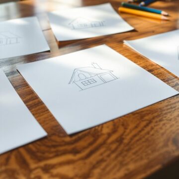 cute house doodle tutorial