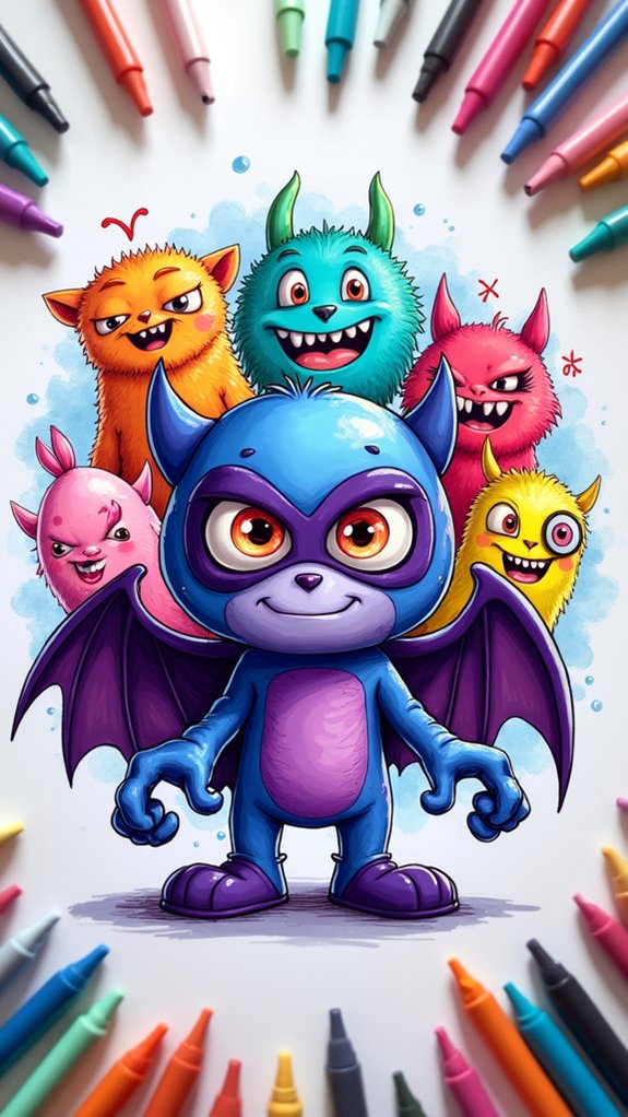 cute spooky superhero mashup