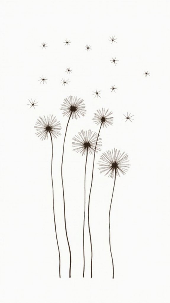 dandelion doodle drawing tutorial