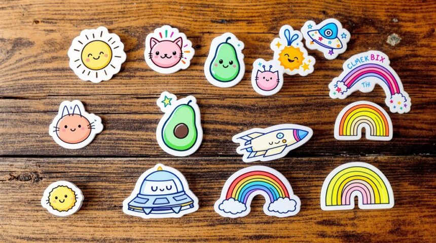 diy cute doodle stickers