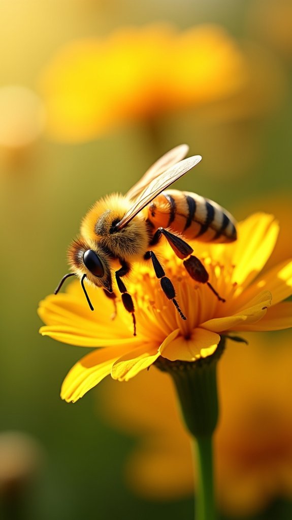 doodle cute detailed honeybees