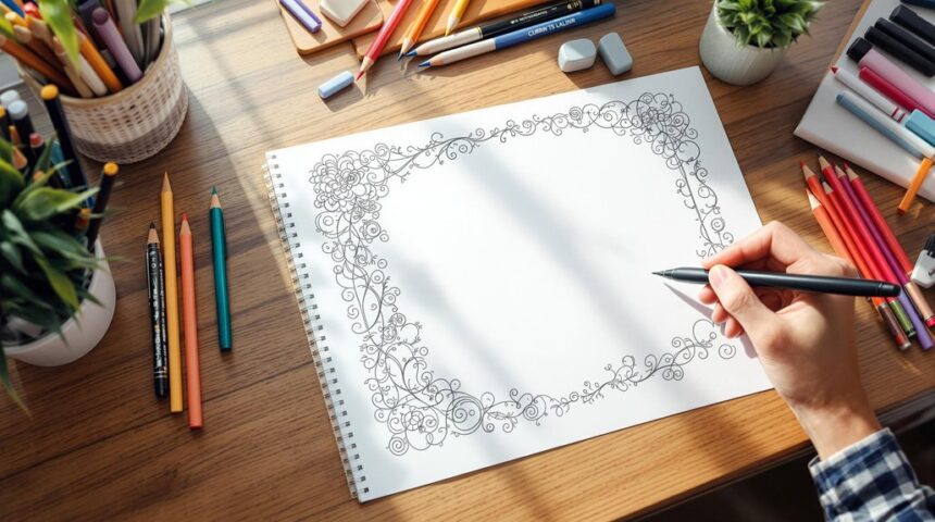 doodle frame drawing guide