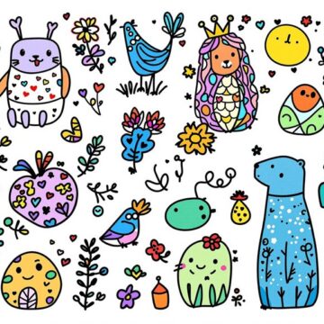 doodle illustration ideas collection