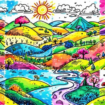 doodle landscape creativity ideas