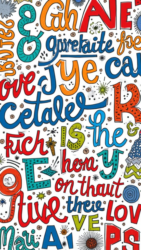 doodle typography for creativity
