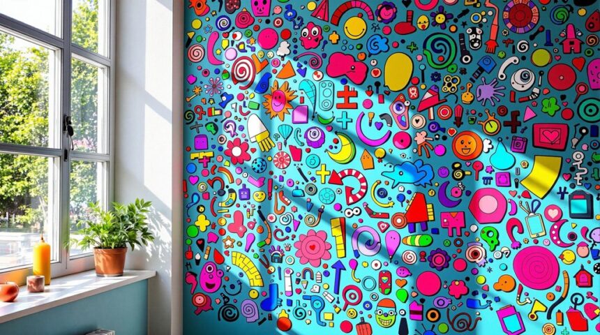 doodle wall art inspiration