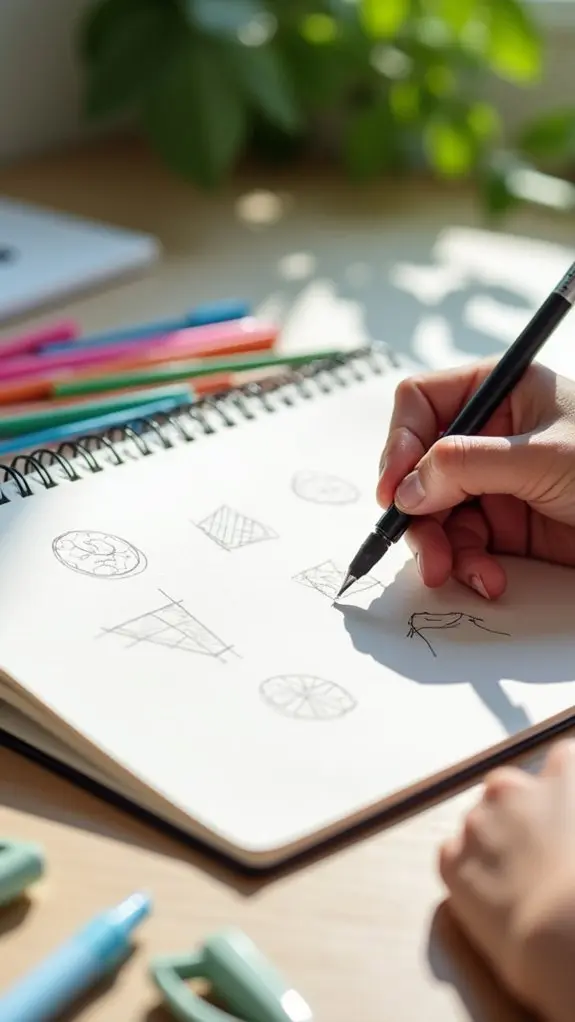doodle with basic shapes