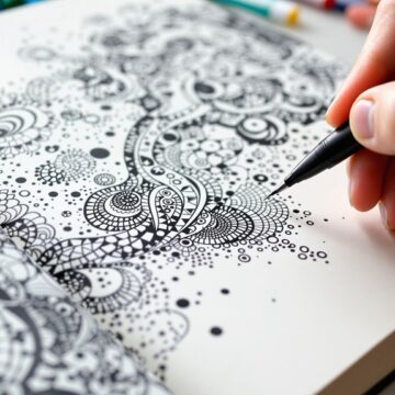 doodle zentangle patterns tutorial
