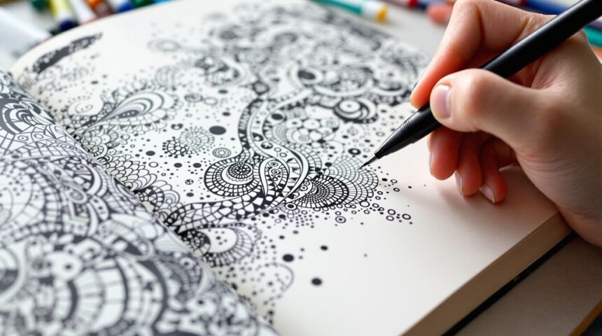doodle zentangle patterns tutorial