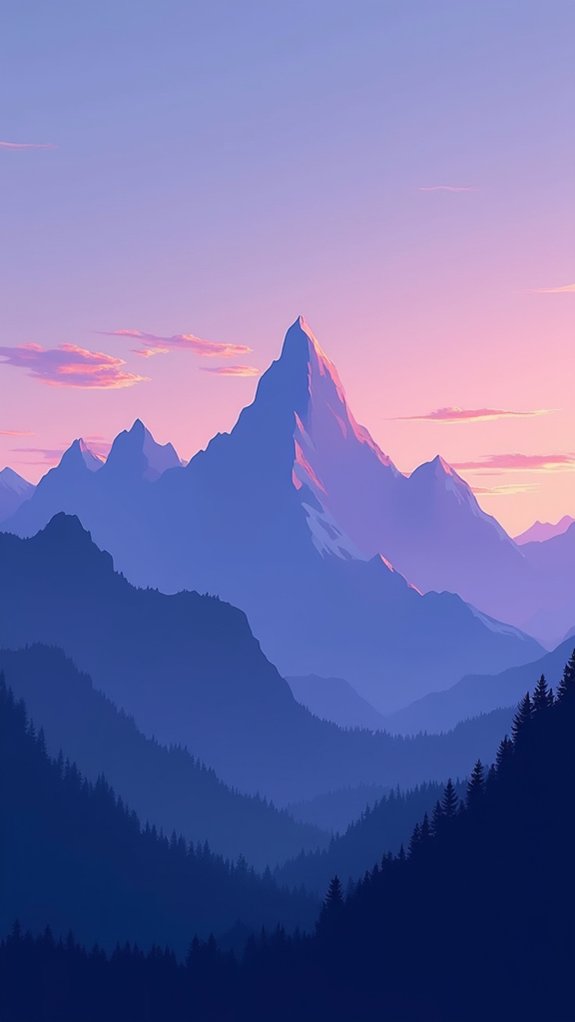 dramatic mountain silhouette techniques