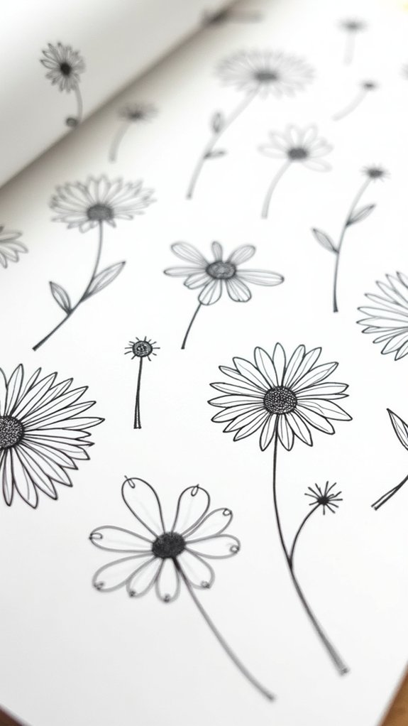 easy flower doodle techniques