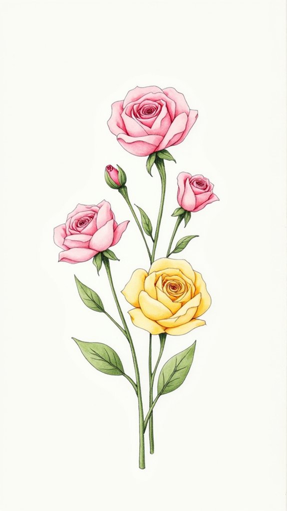 easy mini rose bouquet