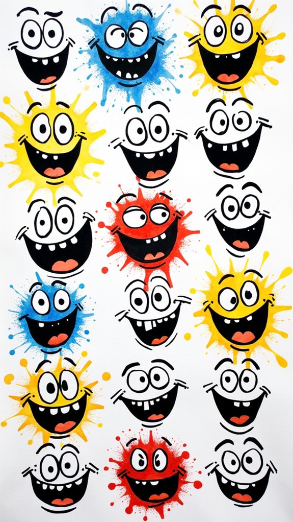 excited face doodle tips