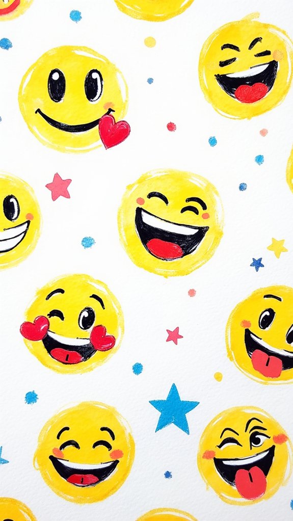 expressive emoji doodle creativity