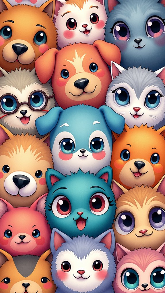 expressive playful animal faces