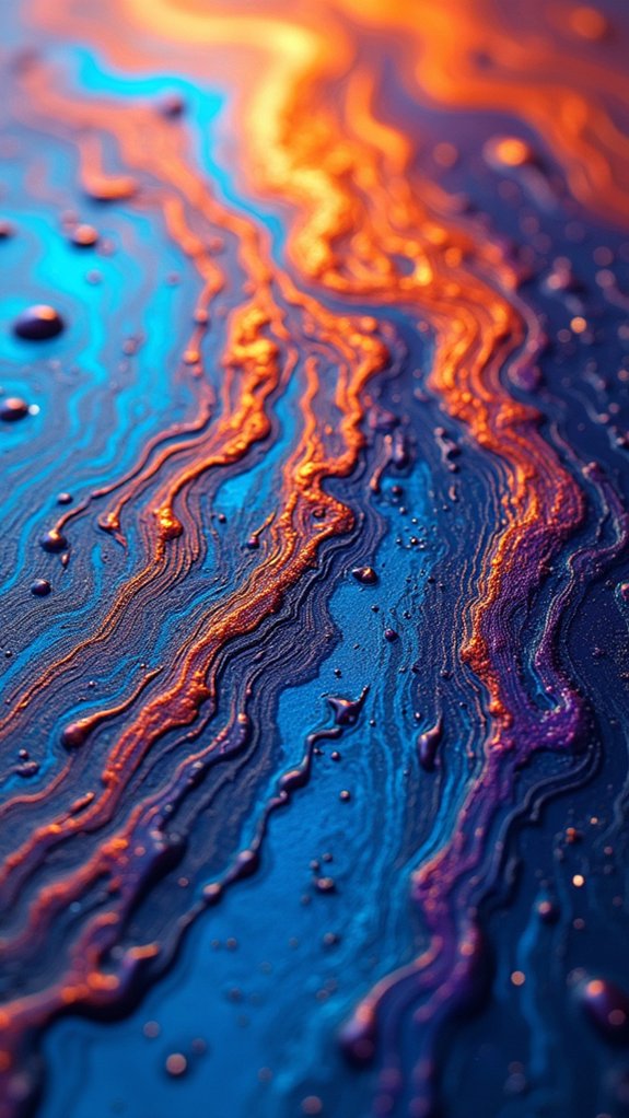 fluid drip art technique