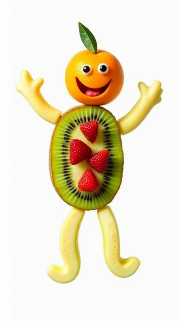 fruit shaped doodle man