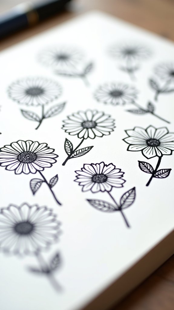 fun decorative leaf drawing
