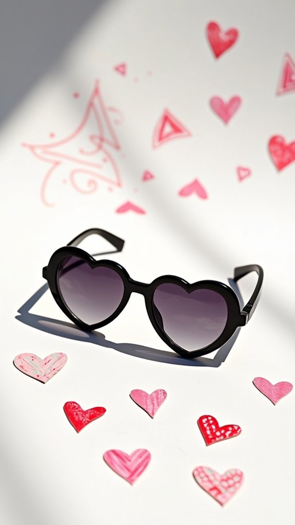 fun heart shaped sunglasses design