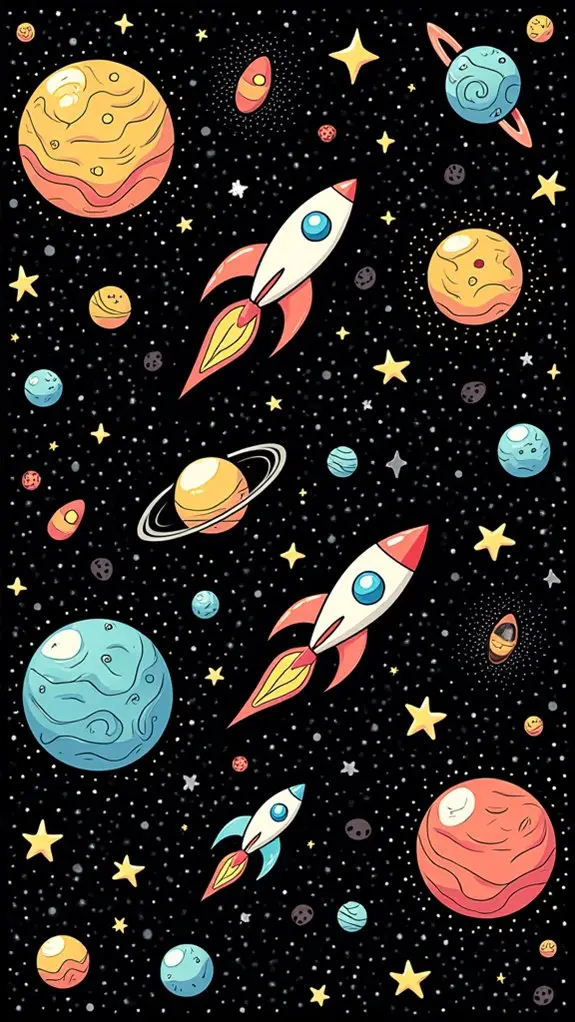 galaxy themed doodle ideas