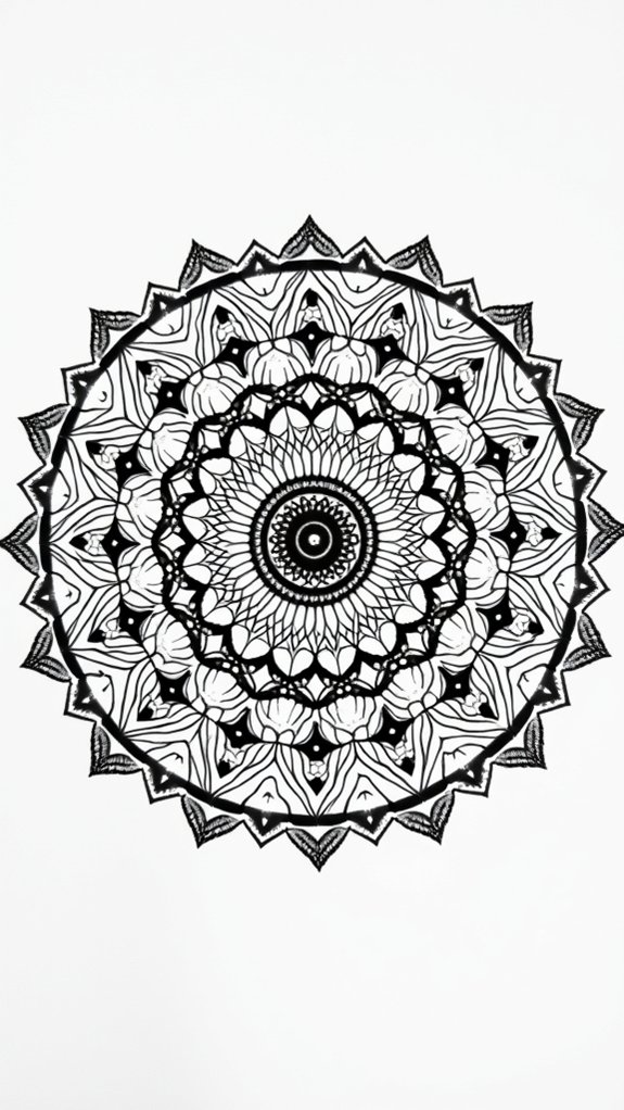 geometric shape mandalas creation