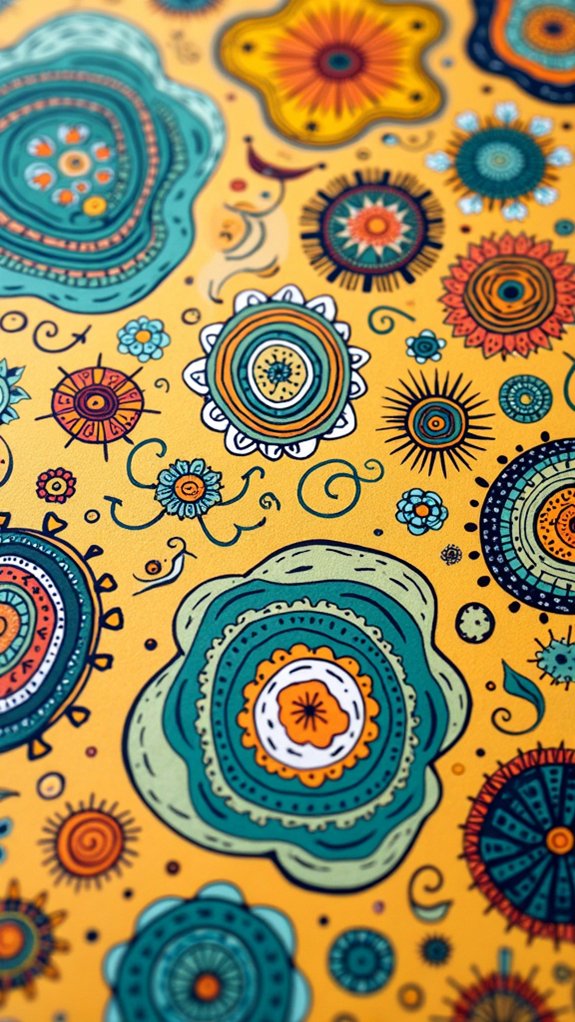 groovy retro doodle patterns