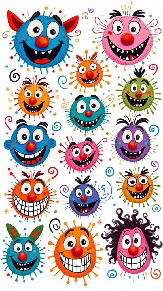 jolly face doodle steps