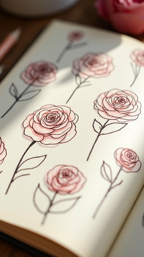 layered petals create roses