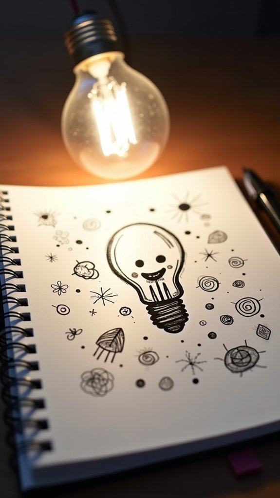 lightbulb doodle creativity unleashed