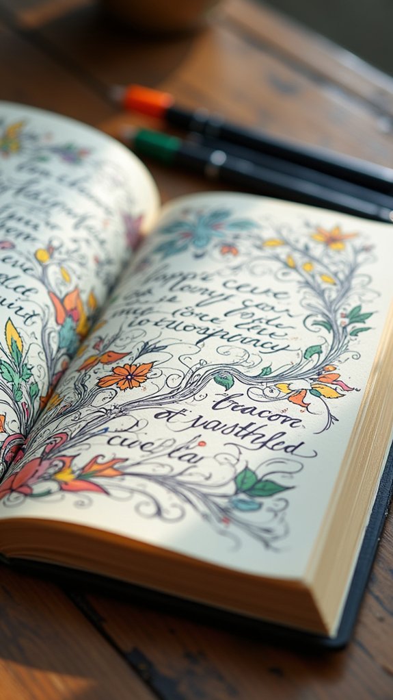 lyrics inspire creative doodles