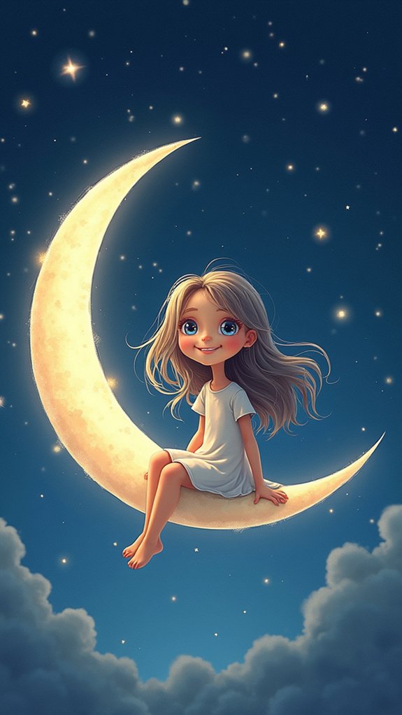 magical crescent moon art