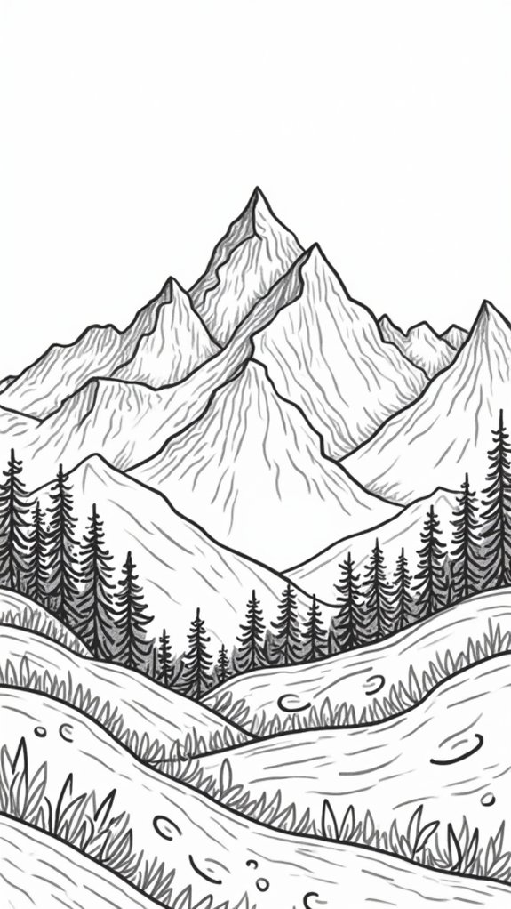 mountain sketching techniques explained