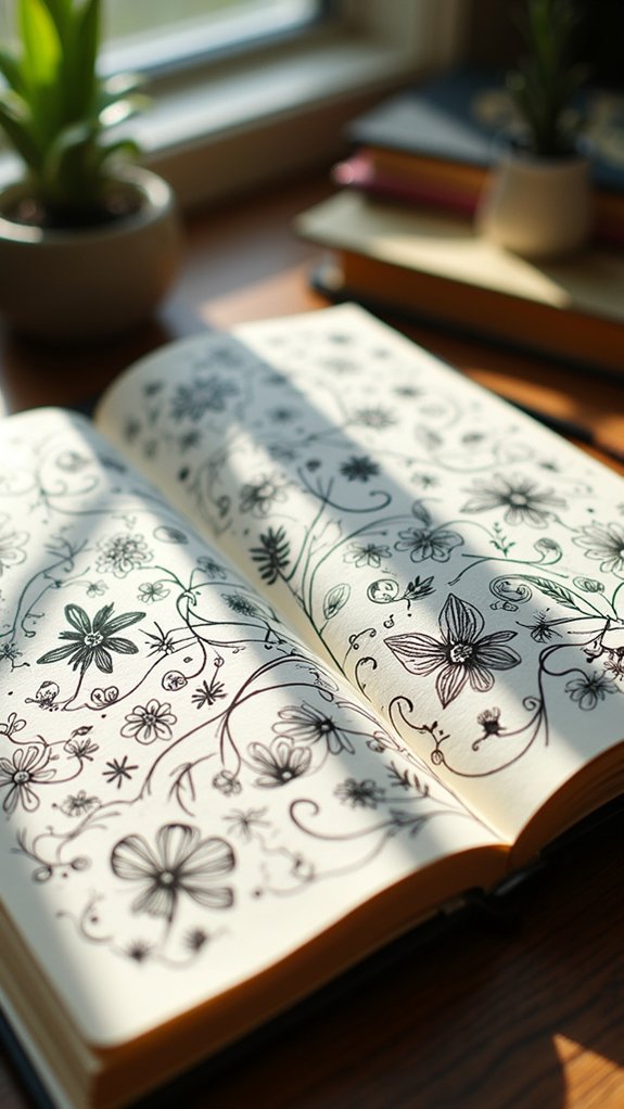 nature inspired doodle techniques