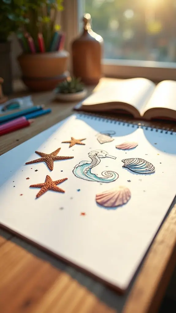 ocean themed doodles delightfully fun