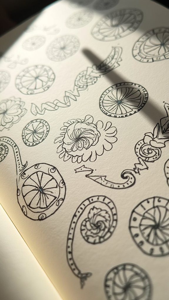 patterns enhance creative doodling