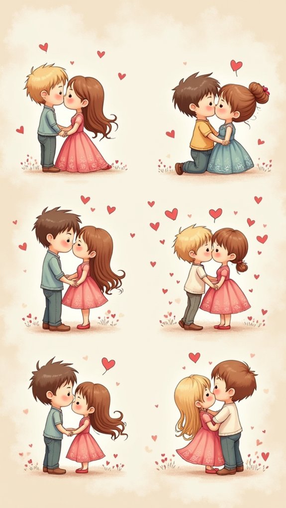personalized couple character doodles