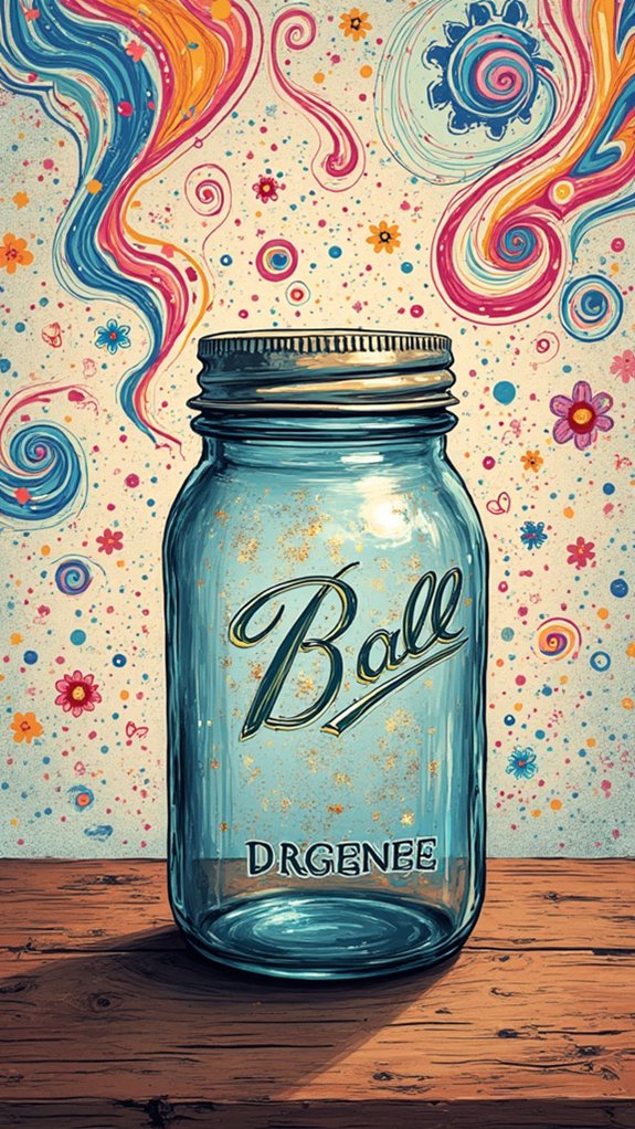 playful mason jar doodles