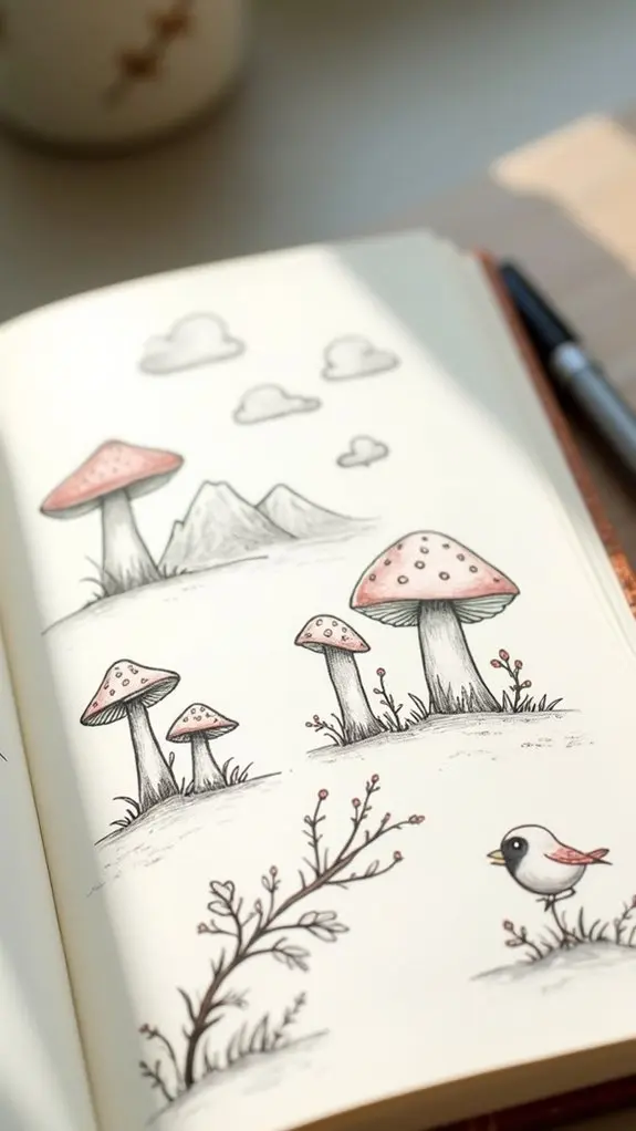 playful sketches of nature