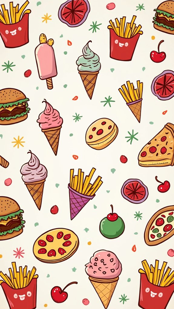 playful snack themed designs