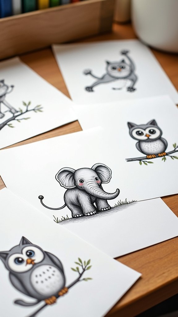 quirky animal doodle ideas