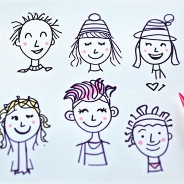 simple doodle people concepts