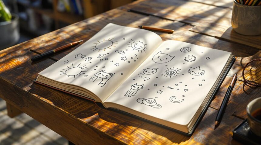 simple doodles for boredom