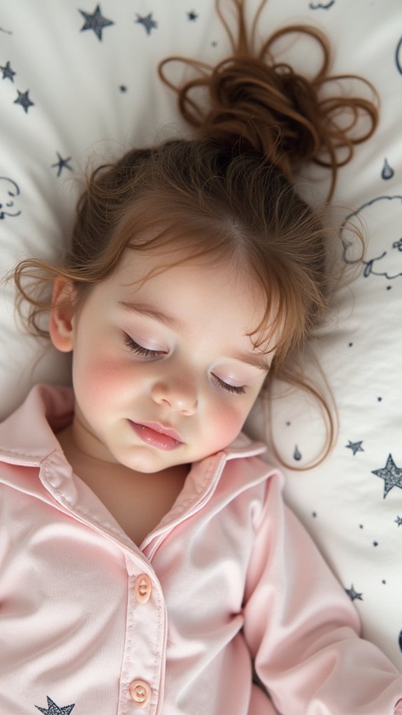 sleepy girl in pajamas