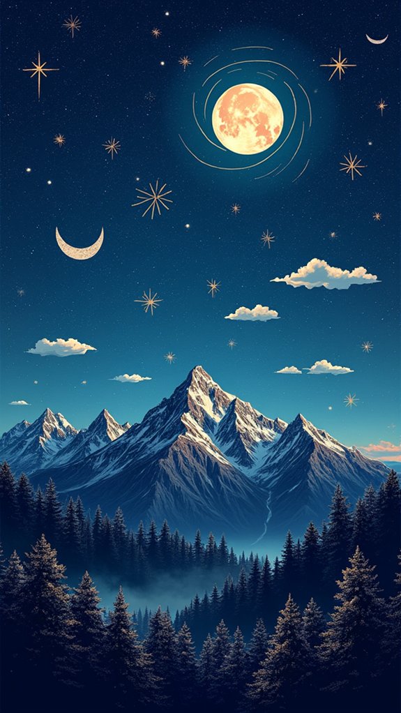 starry night sky art