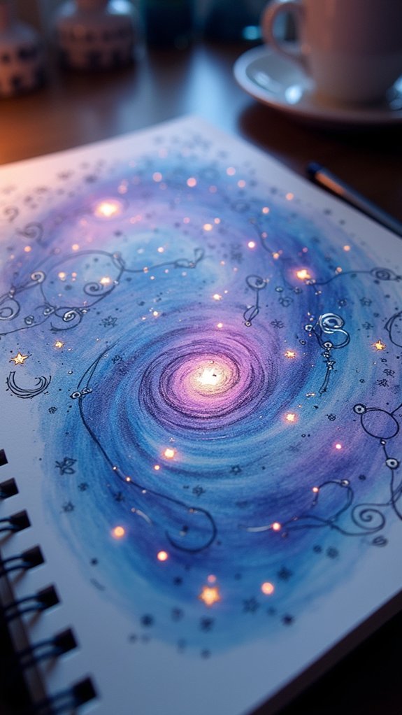 starry sky drawing tips