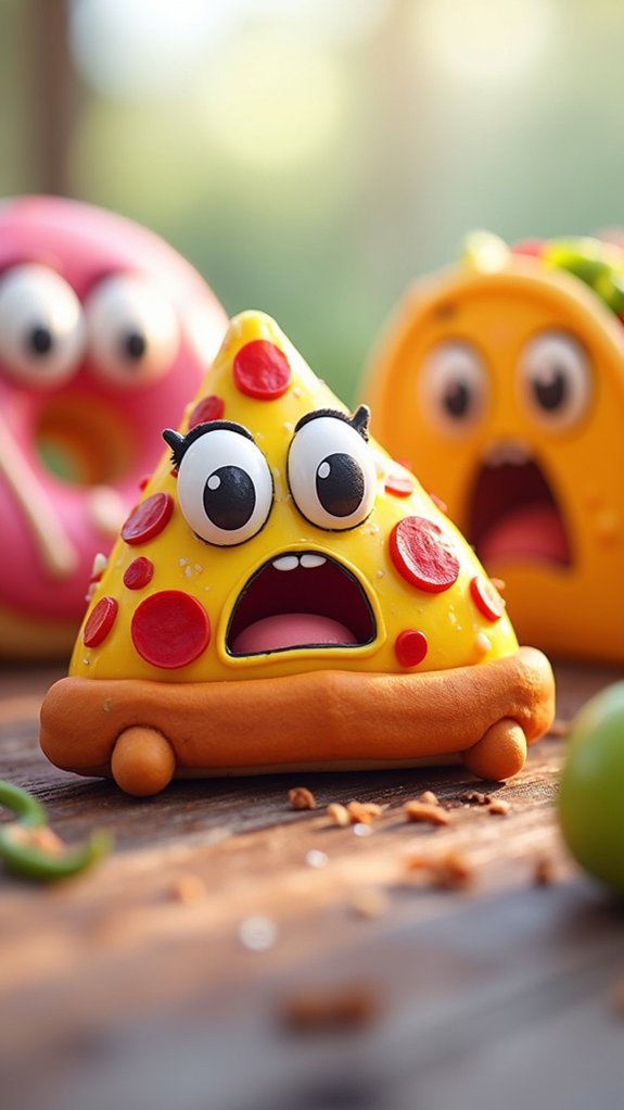 surprised food emojis fun