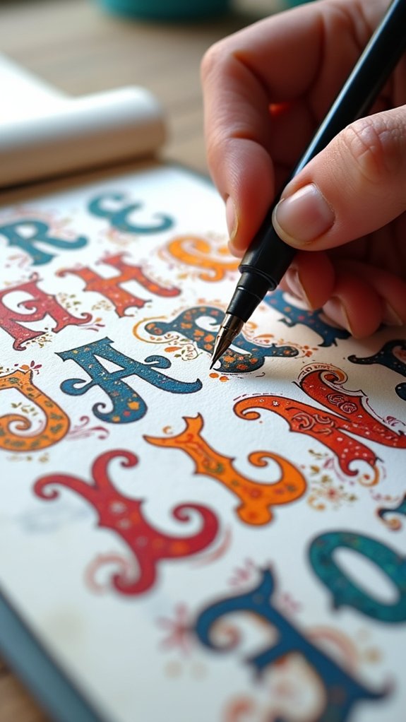 swirls and freehand doodles
