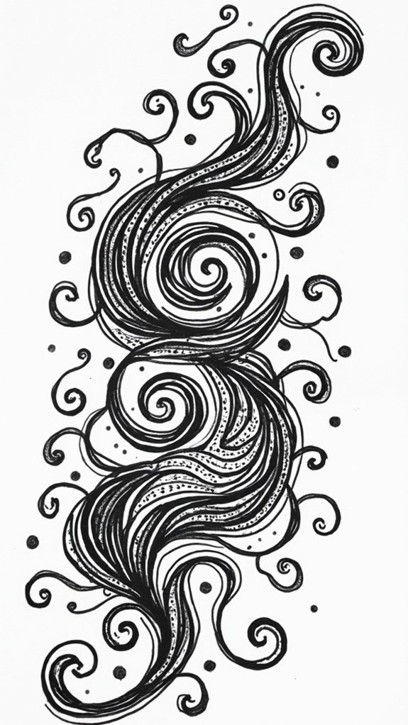 swirls enhance doodle creativity